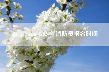 淮南2020年消防员报名时间