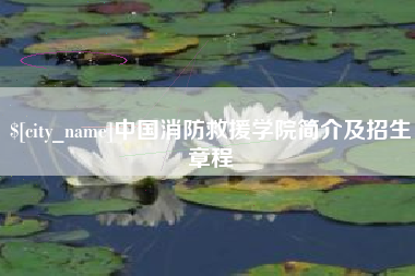 淮南中国消防救援学院简介及招生章程