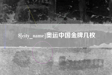 淮南奥运中国金牌几枚
