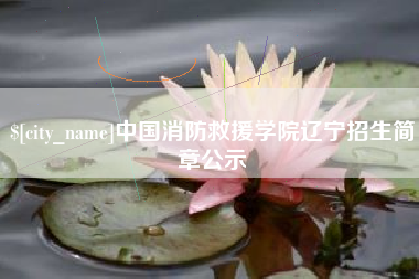 淮南中国消防救援学院辽宁招生简章公示