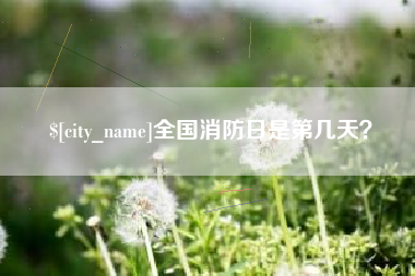 淮南全国消防日是第几天？