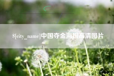 淮南中国夺金海报高清图片