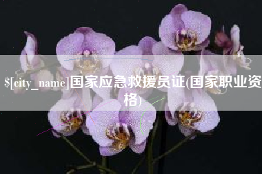 淮南国家应急救援员证(国家职业资格)