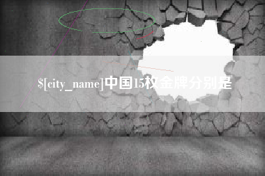 淮南中国15枚金牌分别是