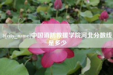 淮南中国消防救援学院河北分数线是多少
