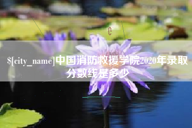 淮南中国消防救援学院2020年录取分数线是多少