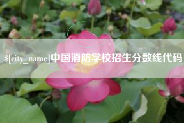 淮南中国消防学校招生分数线代码