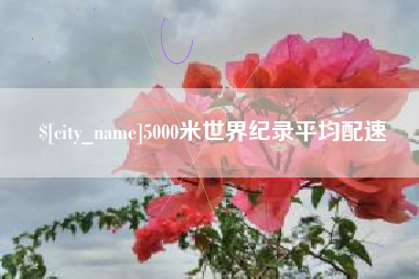 淮南5000米世界纪录平均配速