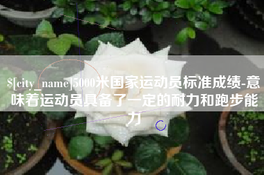 淮南5000米国家运动员标准成绩-意味着运动员具备了一定的耐力和跑步能力