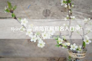 淮南消防官网报名入口2023