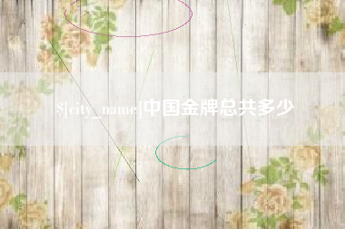 淮南中国金牌总共多少