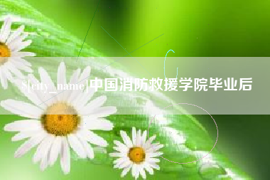 淮南中国消防救援学院毕业后