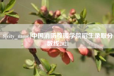 淮南中国消防救援学院招生录取分数线2021