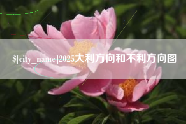 淮南2025大利方向和不利方向图