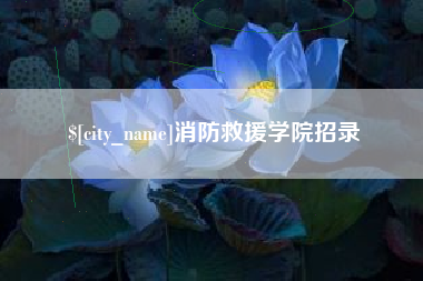 淮南消防救援学院招录