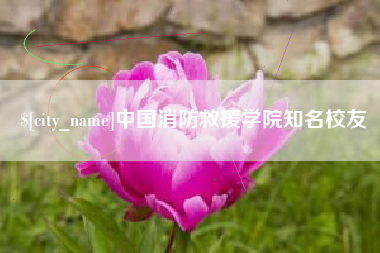 淮南中国消防救援学院知名校友