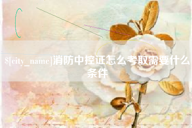 淮南消防中控证怎么考取需要什么条件