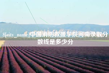 淮南中国消防救援学院河南录取分数线是多少分