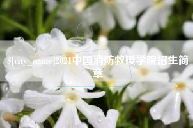 淮南2021中国消防救援学院招生简章