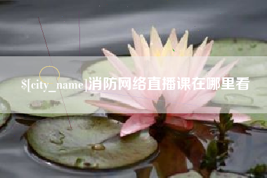 淮南消防网络直播课在哪里看