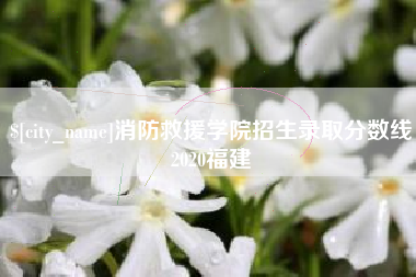 淮南消防救援学院招生录取分数线2020福建