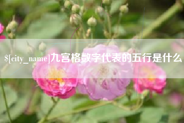 淮南九宫格数字代表的五行是什么