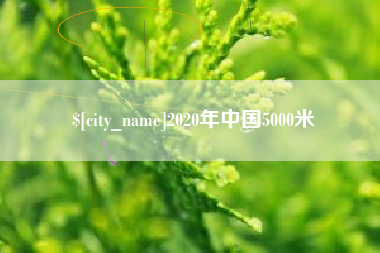 淮南2020年中国5000米