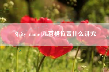 淮南九宫格位置什么讲究